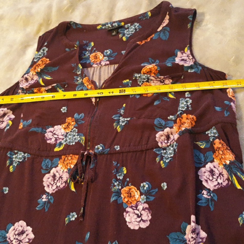 Torrid Burgundy Floral Dress - Picture 4 of 8